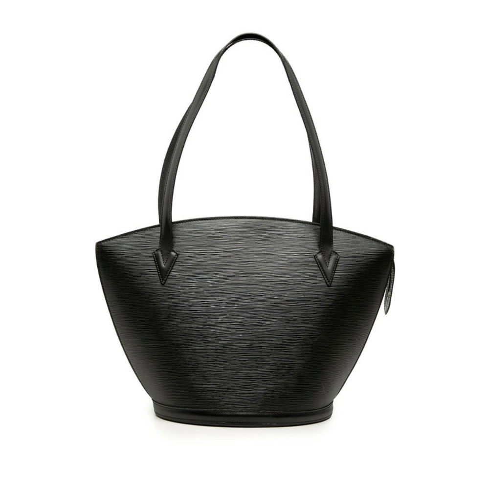 Louis Vuitton Epi Saint Jacques Shopping Tote Bag Shoulder Noir Black Leather